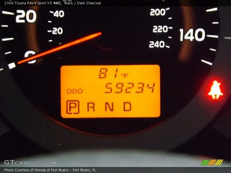 Black / Dark Charcoal 2009 Toyota RAV4 Sport V6 4WD