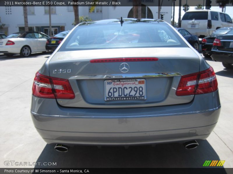 Palladium Silver Metallic / Black 2011 Mercedes-Benz E 350 Coupe