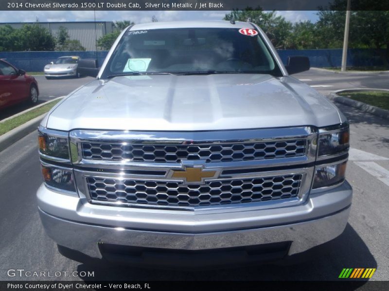 Silver Ice Metallic / Jet Black 2014 Chevrolet Silverado 1500 LT Double Cab