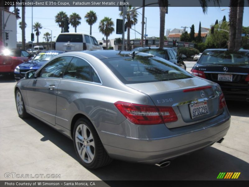Palladium Silver Metallic / Black 2011 Mercedes-Benz E 350 Coupe