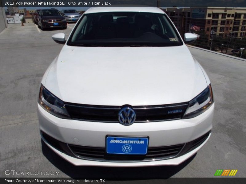 Oryx White / Titan Black 2013 Volkswagen Jetta Hybrid SE