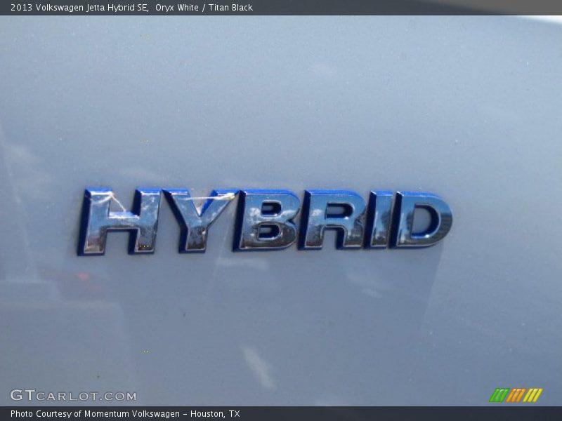 Oryx White / Titan Black 2013 Volkswagen Jetta Hybrid SE