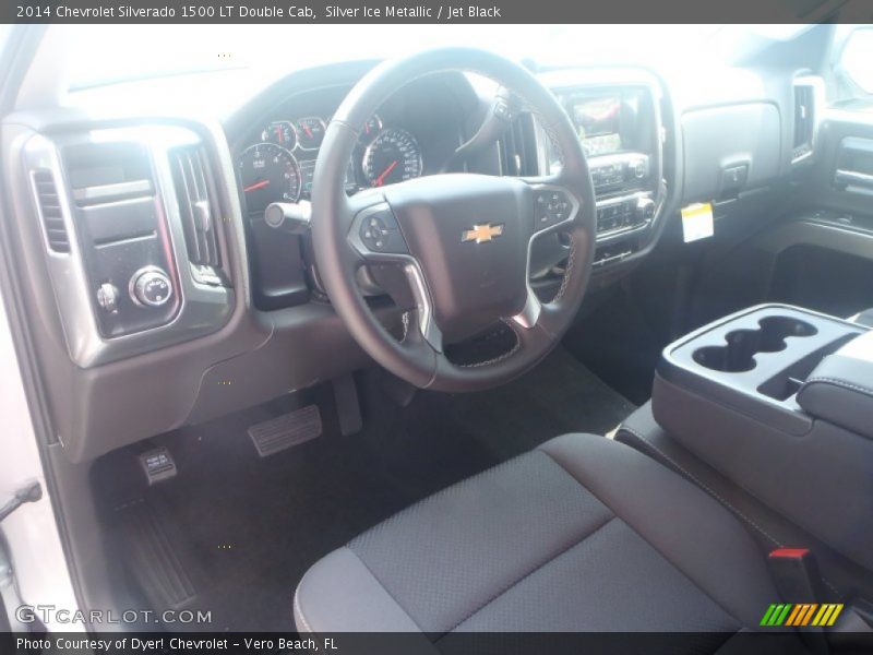 Silver Ice Metallic / Jet Black 2014 Chevrolet Silverado 1500 LT Double Cab