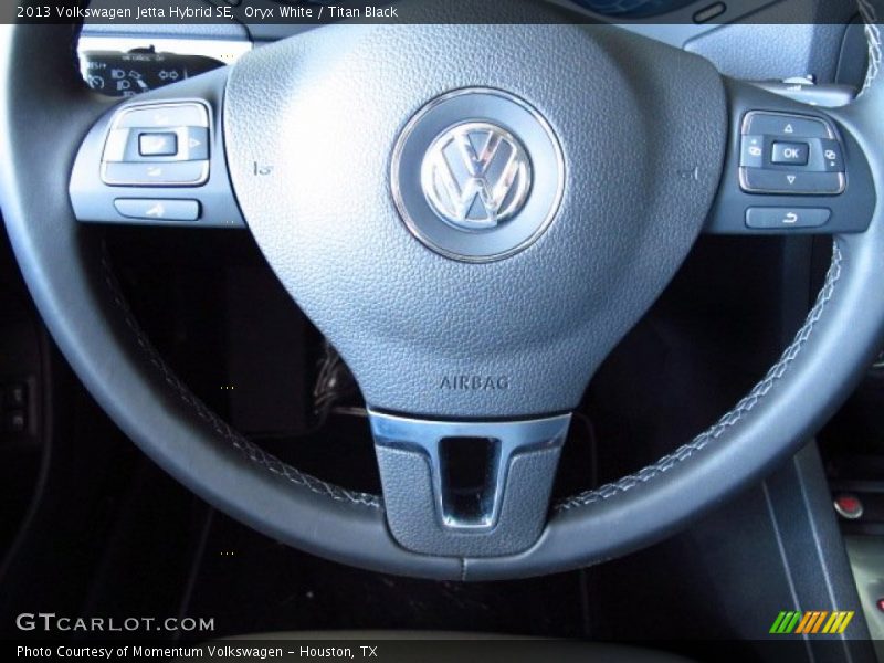 Oryx White / Titan Black 2013 Volkswagen Jetta Hybrid SE