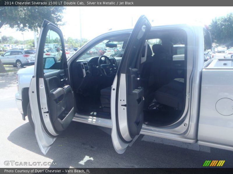 Silver Ice Metallic / Jet Black 2014 Chevrolet Silverado 1500 LT Double Cab