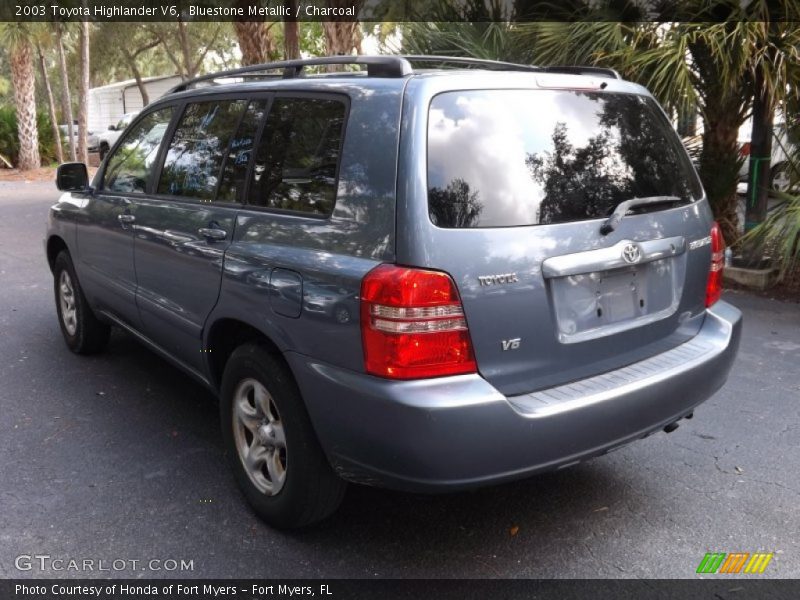Bluestone Metallic / Charcoal 2003 Toyota Highlander V6