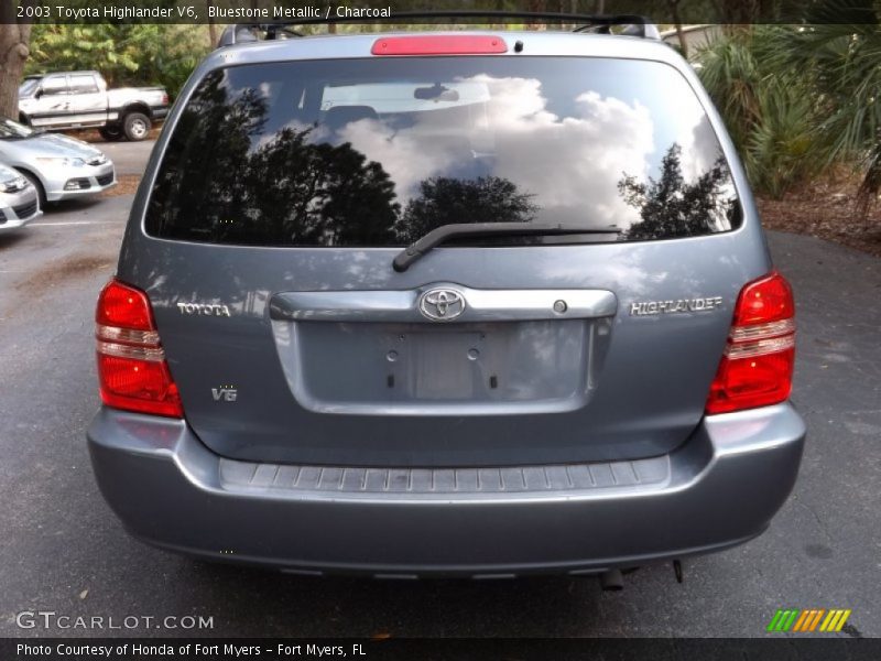 Bluestone Metallic / Charcoal 2003 Toyota Highlander V6