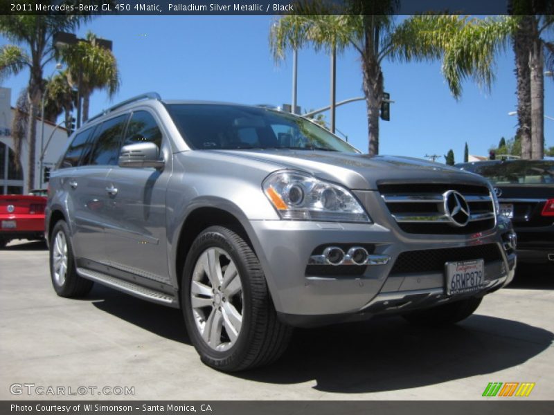 Palladium Silver Metallic / Black 2011 Mercedes-Benz GL 450 4Matic