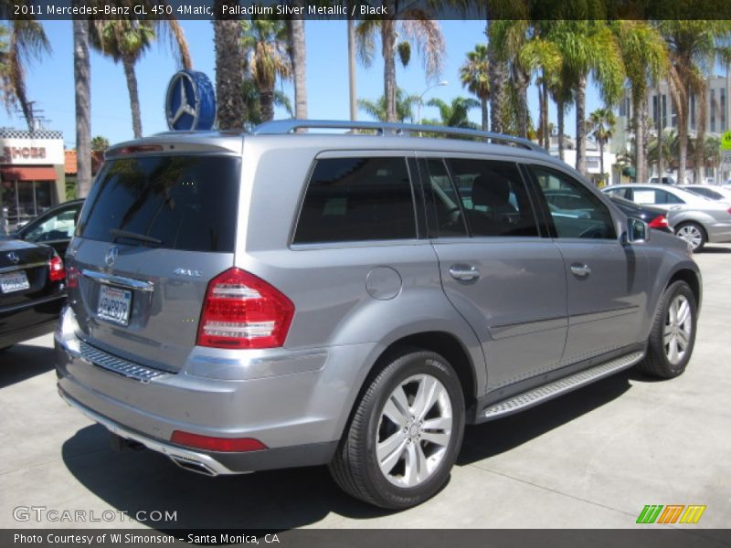 Palladium Silver Metallic / Black 2011 Mercedes-Benz GL 450 4Matic