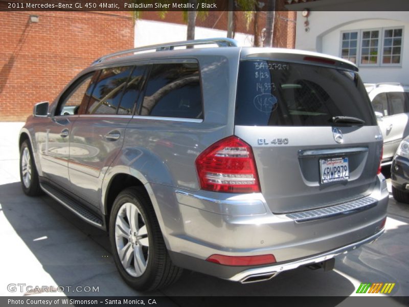 Palladium Silver Metallic / Black 2011 Mercedes-Benz GL 450 4Matic