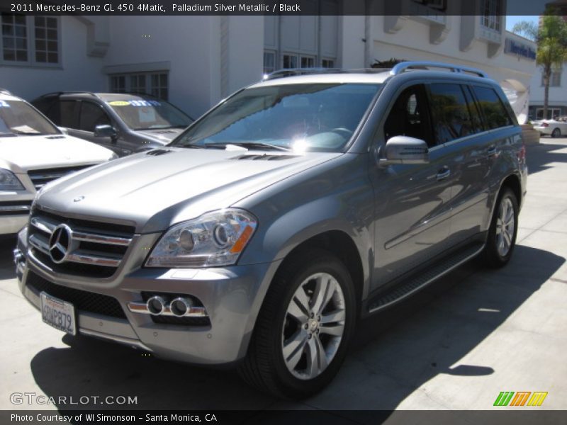 Palladium Silver Metallic / Black 2011 Mercedes-Benz GL 450 4Matic