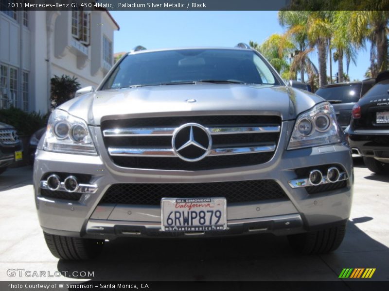Palladium Silver Metallic / Black 2011 Mercedes-Benz GL 450 4Matic