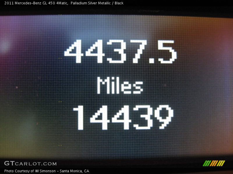 Palladium Silver Metallic / Black 2011 Mercedes-Benz GL 450 4Matic