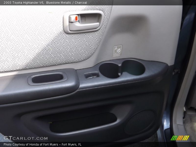 Bluestone Metallic / Charcoal 2003 Toyota Highlander V6