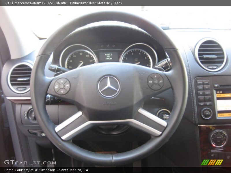 Palladium Silver Metallic / Black 2011 Mercedes-Benz GL 450 4Matic