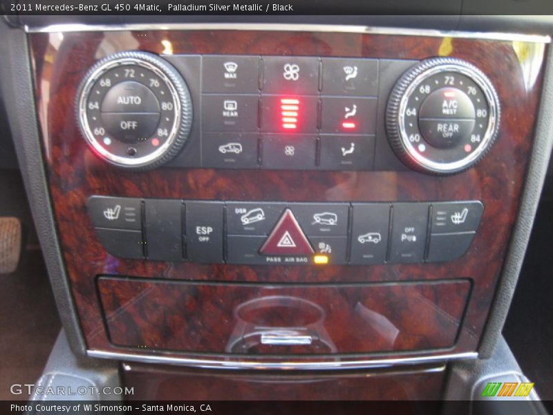Palladium Silver Metallic / Black 2011 Mercedes-Benz GL 450 4Matic
