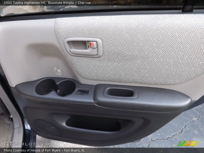 Bluestone Metallic / Charcoal 2003 Toyota Highlander V6