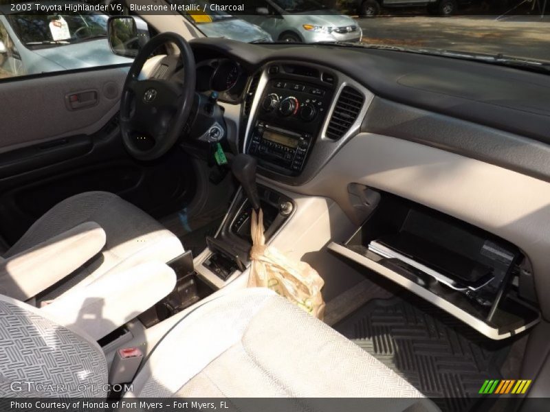Bluestone Metallic / Charcoal 2003 Toyota Highlander V6