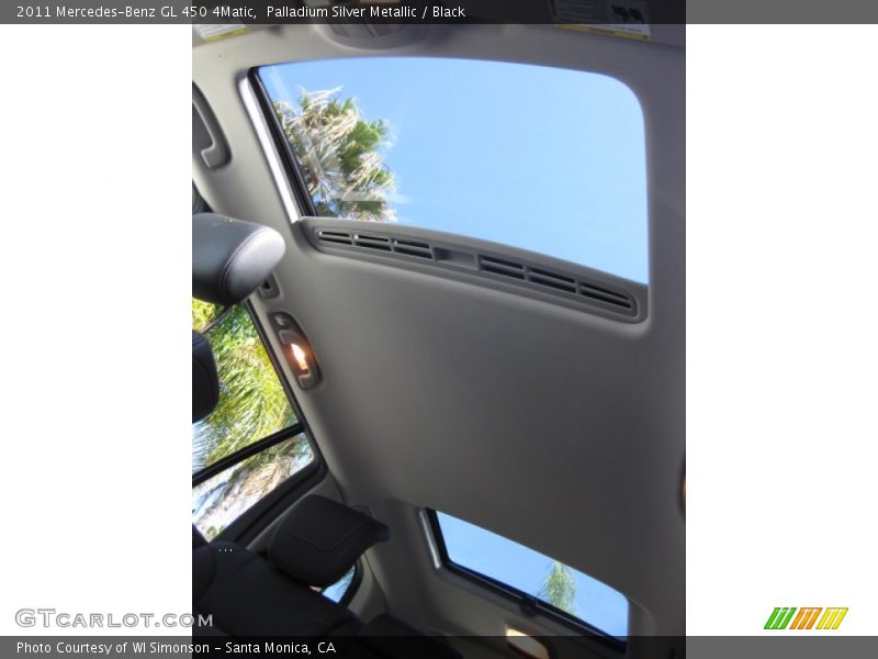 Palladium Silver Metallic / Black 2011 Mercedes-Benz GL 450 4Matic