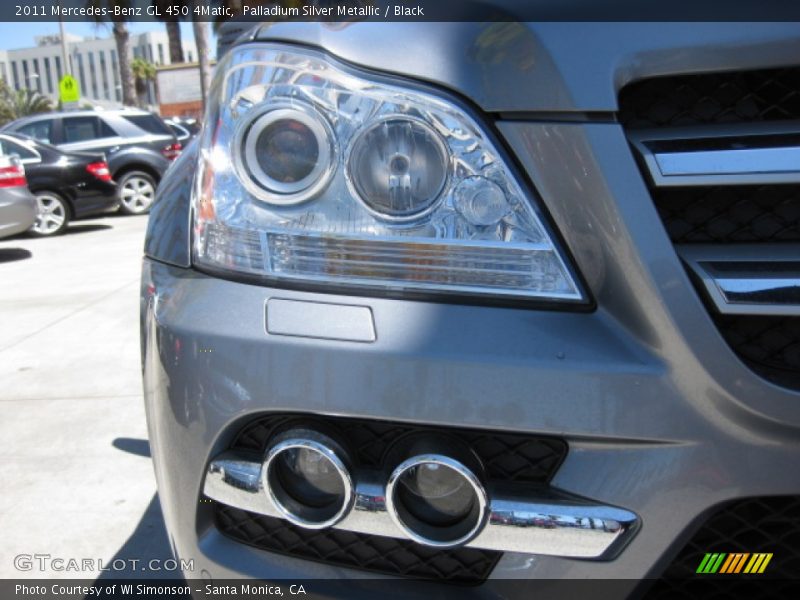 Palladium Silver Metallic / Black 2011 Mercedes-Benz GL 450 4Matic