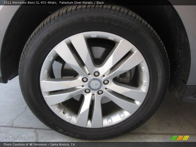 Palladium Silver Metallic / Black 2011 Mercedes-Benz GL 450 4Matic