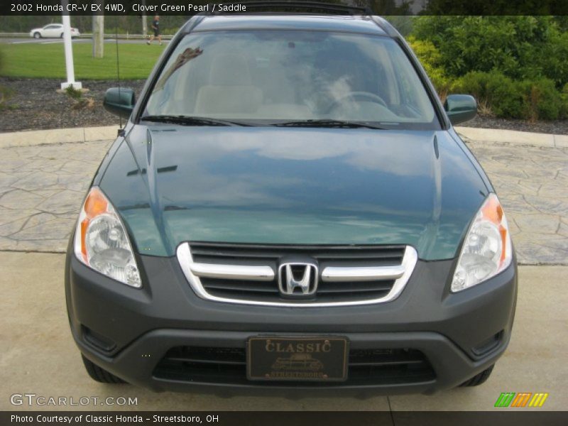 Clover Green Pearl / Saddle 2002 Honda CR-V EX 4WD