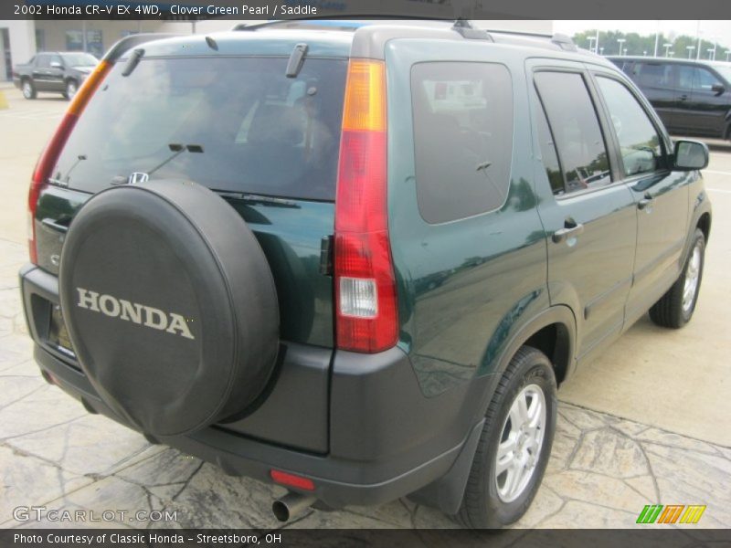 Clover Green Pearl / Saddle 2002 Honda CR-V EX 4WD