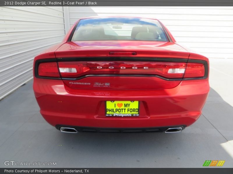 Redline 3-Coat Pearl / Black 2012 Dodge Charger SE
