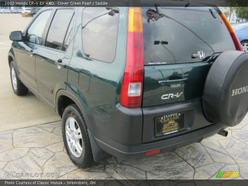 Clover Green Pearl / Saddle 2002 Honda CR-V EX 4WD