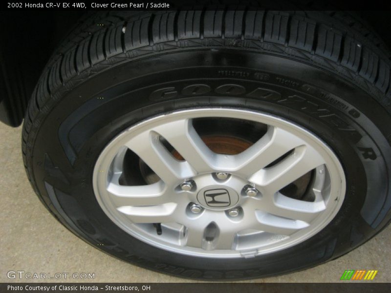 Clover Green Pearl / Saddle 2002 Honda CR-V EX 4WD