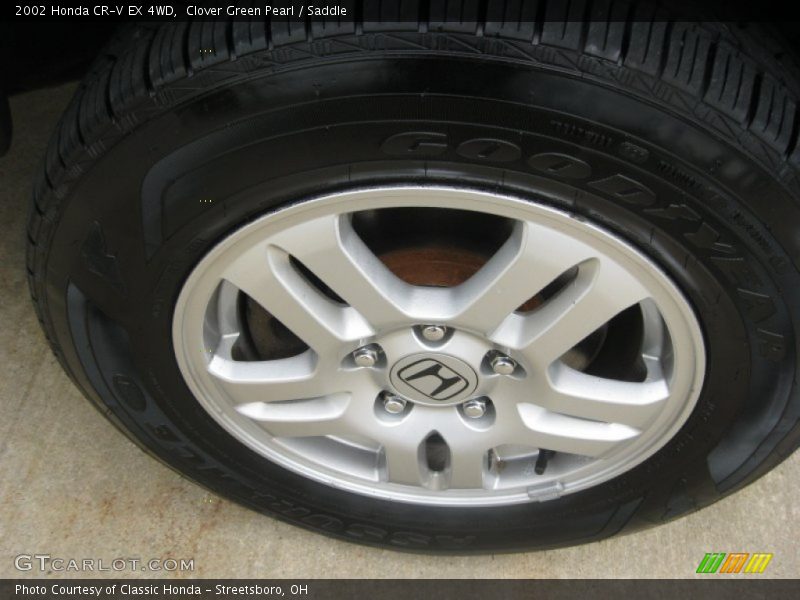 Clover Green Pearl / Saddle 2002 Honda CR-V EX 4WD