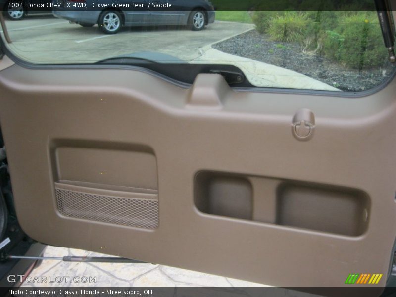 Clover Green Pearl / Saddle 2002 Honda CR-V EX 4WD