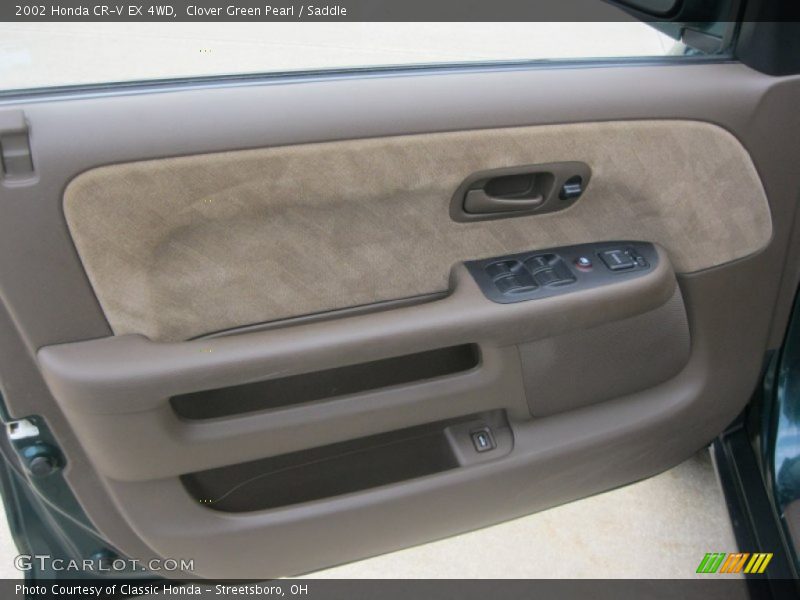 Clover Green Pearl / Saddle 2002 Honda CR-V EX 4WD
