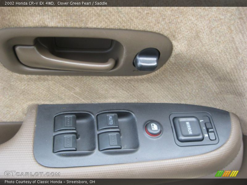 Clover Green Pearl / Saddle 2002 Honda CR-V EX 4WD