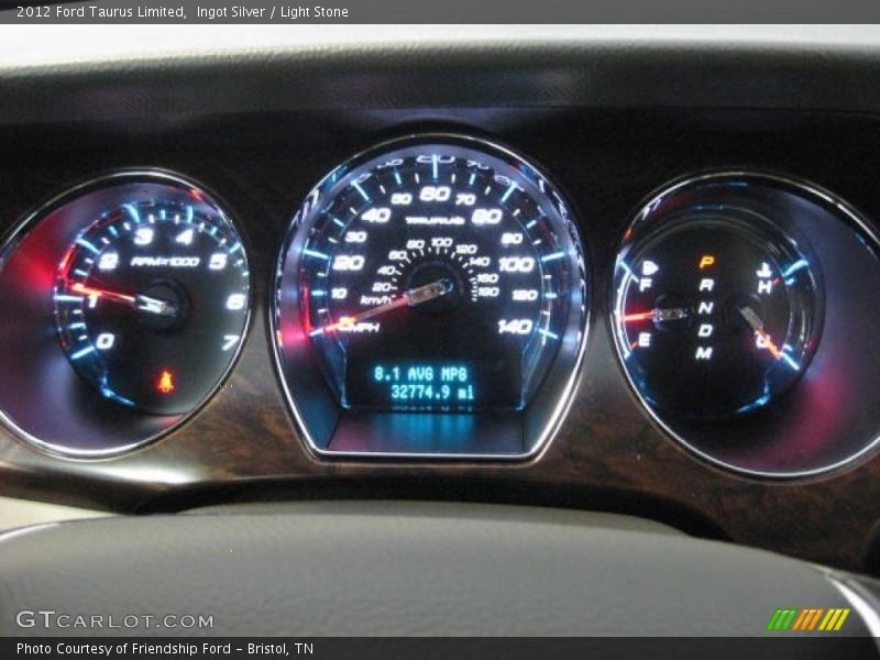 Ingot Silver / Light Stone 2012 Ford Taurus Limited