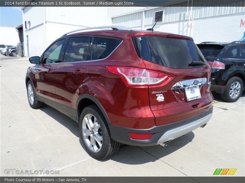 Sunset / Medium Light Stone 2014 Ford Escape Titanium 1.6L EcoBoost