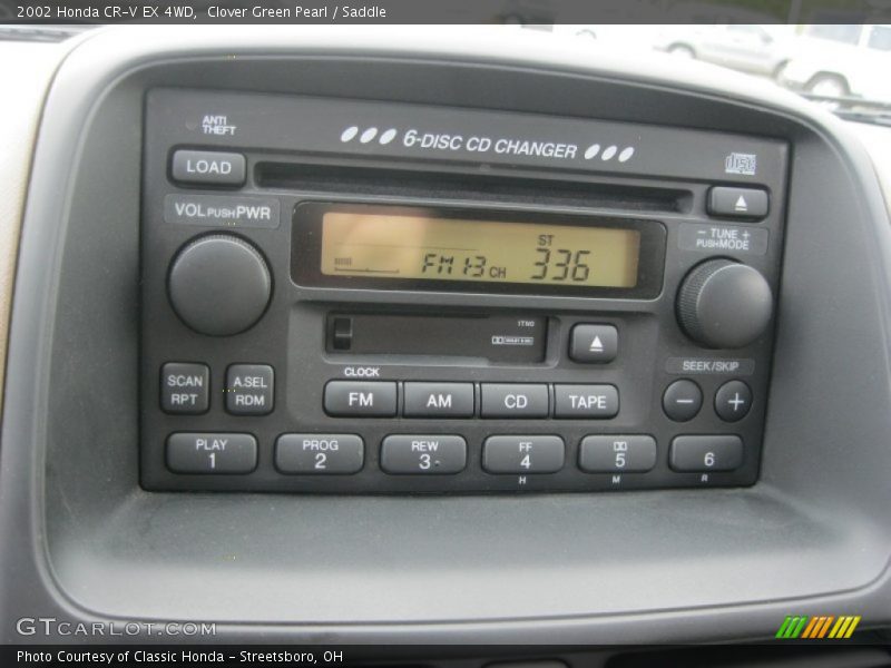 Clover Green Pearl / Saddle 2002 Honda CR-V EX 4WD