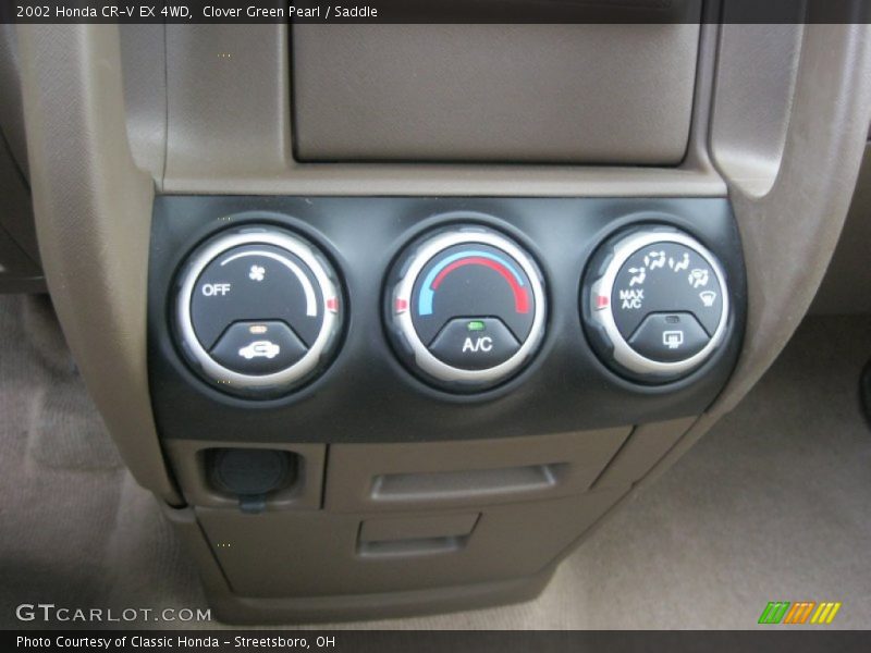 Clover Green Pearl / Saddle 2002 Honda CR-V EX 4WD