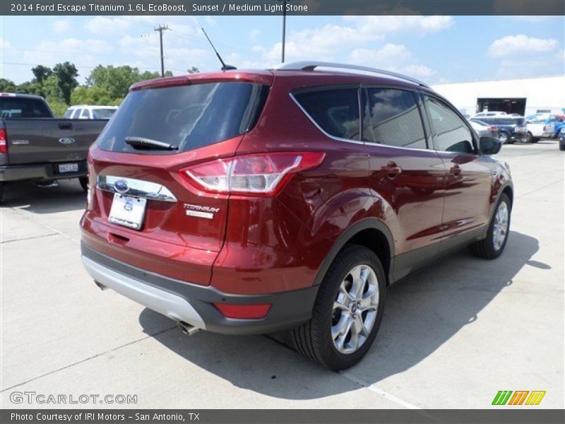 Sunset / Medium Light Stone 2014 Ford Escape Titanium 1.6L EcoBoost