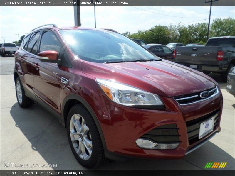 Sunset / Medium Light Stone 2014 Ford Escape Titanium 1.6L EcoBoost