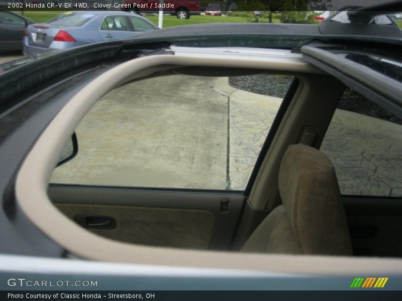 Clover Green Pearl / Saddle 2002 Honda CR-V EX 4WD