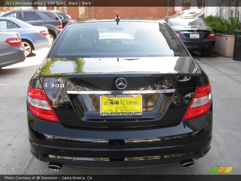 Black / Black 2011 Mercedes-Benz C 300 Sport