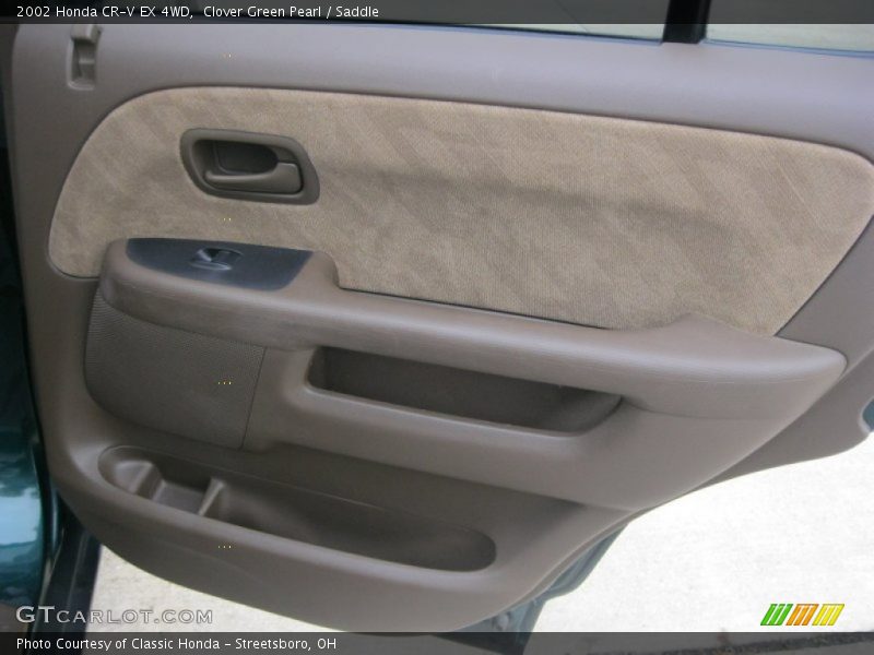 Clover Green Pearl / Saddle 2002 Honda CR-V EX 4WD