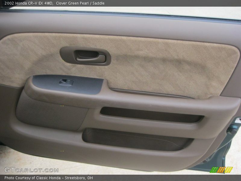 Clover Green Pearl / Saddle 2002 Honda CR-V EX 4WD