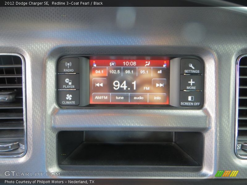 Redline 3-Coat Pearl / Black 2012 Dodge Charger SE