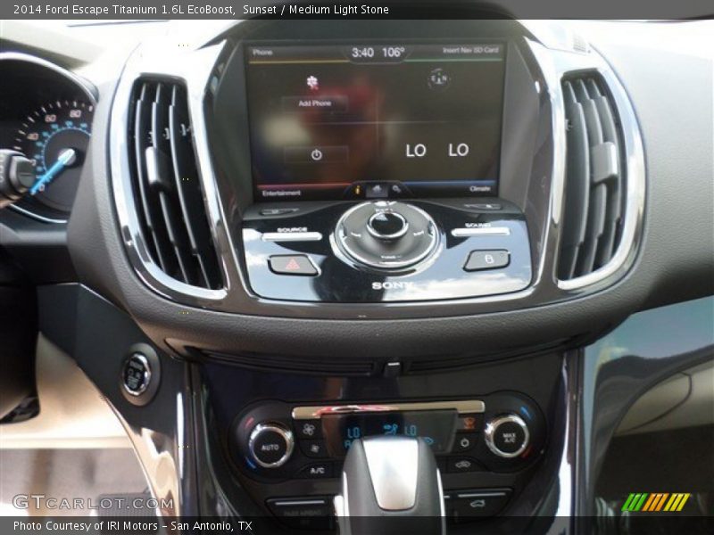 Sunset / Medium Light Stone 2014 Ford Escape Titanium 1.6L EcoBoost