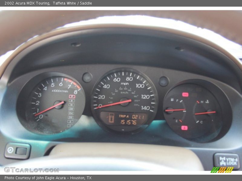 Taffeta White / Saddle 2002 Acura MDX Touring