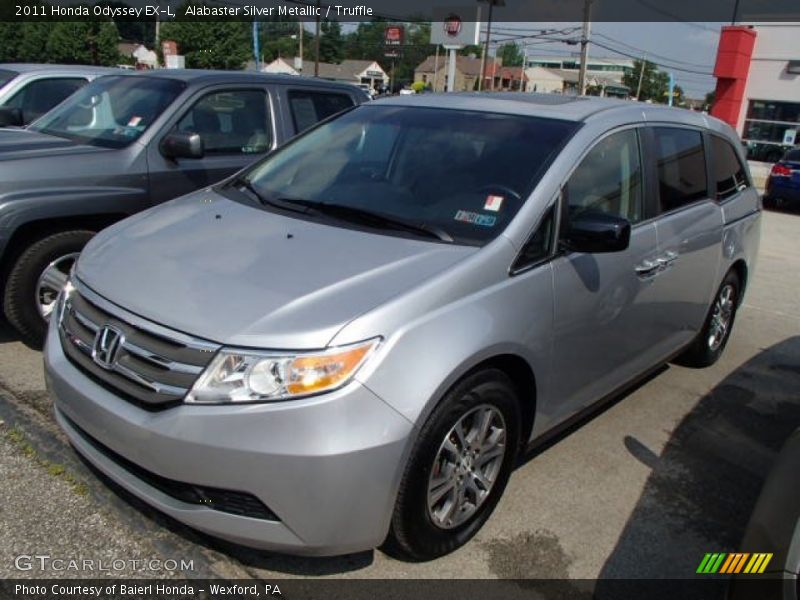 Alabaster Silver Metallic / Truffle 2011 Honda Odyssey EX-L