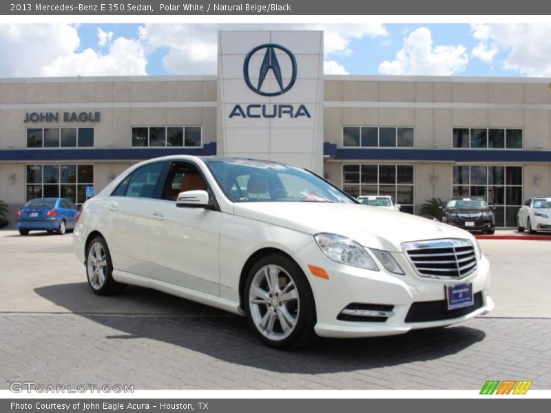 Polar White / Natural Beige/Black 2013 Mercedes-Benz E 350 Sedan