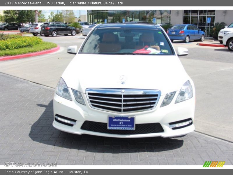 Polar White / Natural Beige/Black 2013 Mercedes-Benz E 350 Sedan